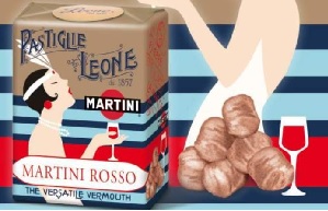 Pastiglie Leone, la novità è il connubio con il Martini Rosso