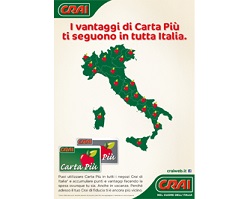 Crai: la carta fedeltà ti segue in tutta Italia