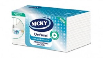 Nicky Defend, l'asciugamano monouso igienico e biodegradabile