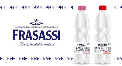 Acqua Frasassi, al supermercato come al bar nelle nuove bottiglie in rPet