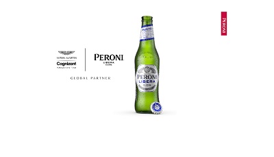 Partnership Peroni-Aston Martin nella birra analcolica