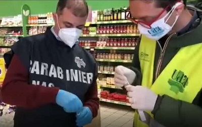 Sanificazioni anti-Covid nei supermercati