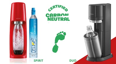 I gasatori SodaStream avranno il marchio certificatore Global Carbon Footprint