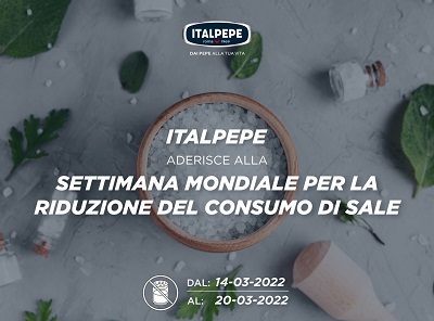 Anche Italpepe sostiene la riduzione del consumo di sale