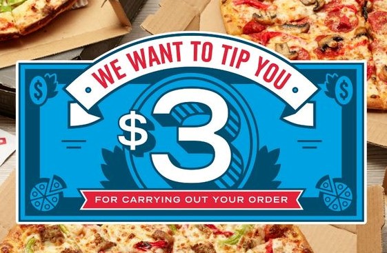 Domino’s “regala” 3 dollari per non consegnare la pizza