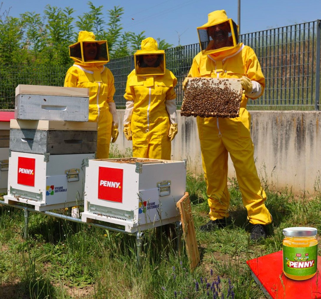 Penny Italia ospita 180.000 api nelle sue sedi
