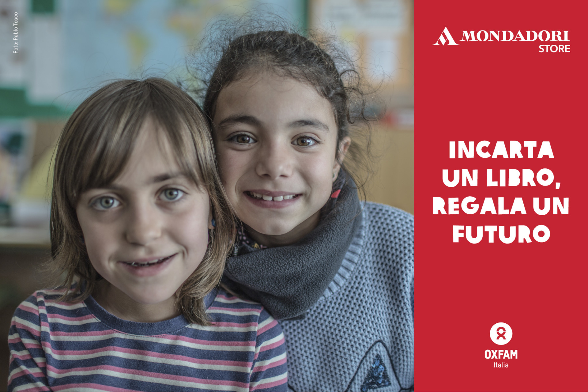 Oxfam e Mondadori Store regalano un futuro