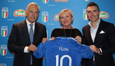 Fileni con le Nazionali Italiane di Calcio
