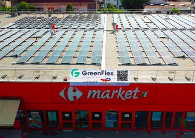 Carrefour Italia: allacciato il primo impianto fotovoltaico targato GreenFlex a Rho (MI)