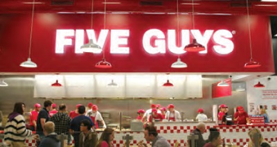 Il fast food gourmet di Five Guys