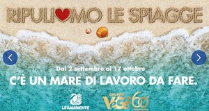 Gruppo VéGé con Legambiente in un tour per pulire le spiagge italiane