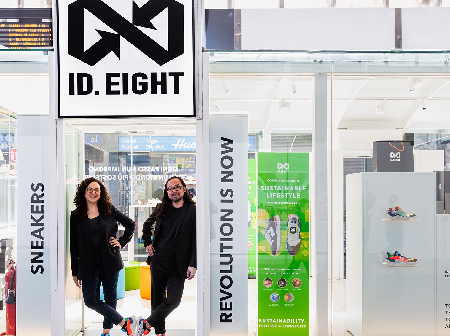 Le sneaker di Id.Eight a Torino Porta Nuova, fino a settembre