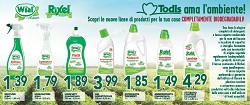 Todis lancia i suoi prodotti biodegradabili per la casa