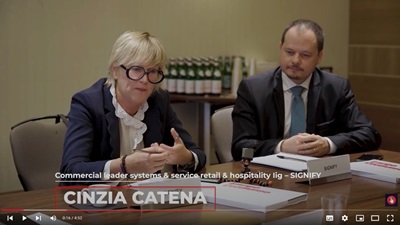 Catena (Signify): “Un impianto con sistema di gestione fa risparmiare il 30% in più”