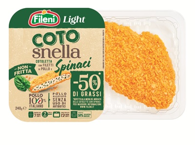 Fileni amplia la linea Light con Cotosnella con Spinaci e Cotosnella Nuggets