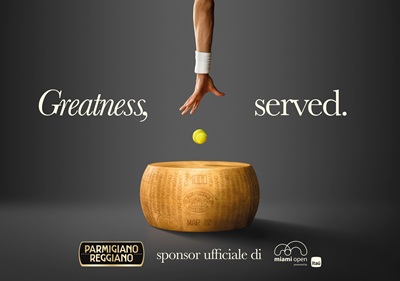 Parmigiano Reggiano sponsor ufficiale del Miami Open 2025
