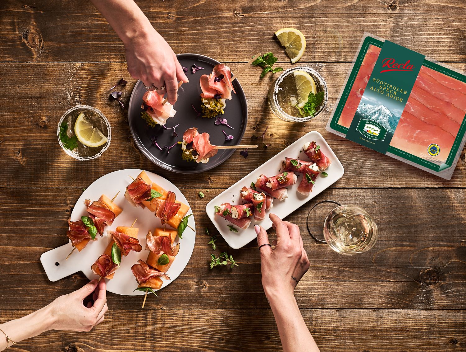 Per gli aperitivi degli italiani, lo Speck Alto Adige IGP di Recla