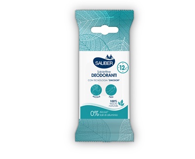 Sauber lancia le salviettine deodoranti in formato pocket