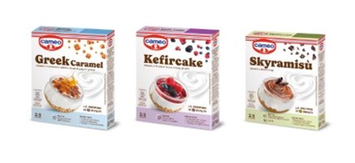 Cameo lancia tre nuovi Preparati per Dessert a base di yogurt greco, kefir e skyr
