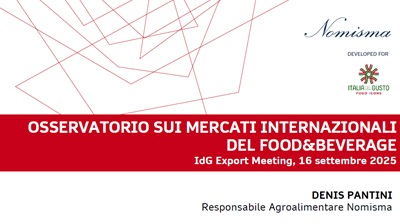 Export agroalimentare +6% nel 1° semestre 2025, ma pesa lo scenario dazi USA