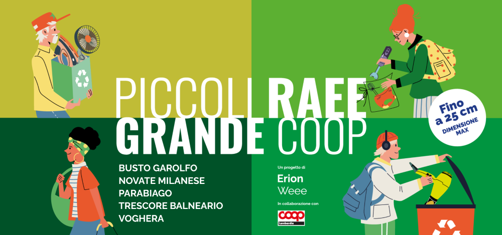 Coop amplia la raccolta dei piccoli Raee