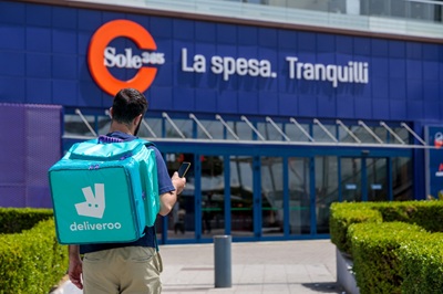 Deliveroo: 60 nuovi supermercati attivi con Sole365