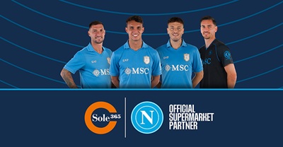Sole365 è Official Supermarket Partner di SSC Napoli